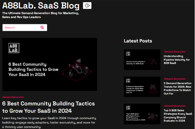 A88Lab. Blog Page