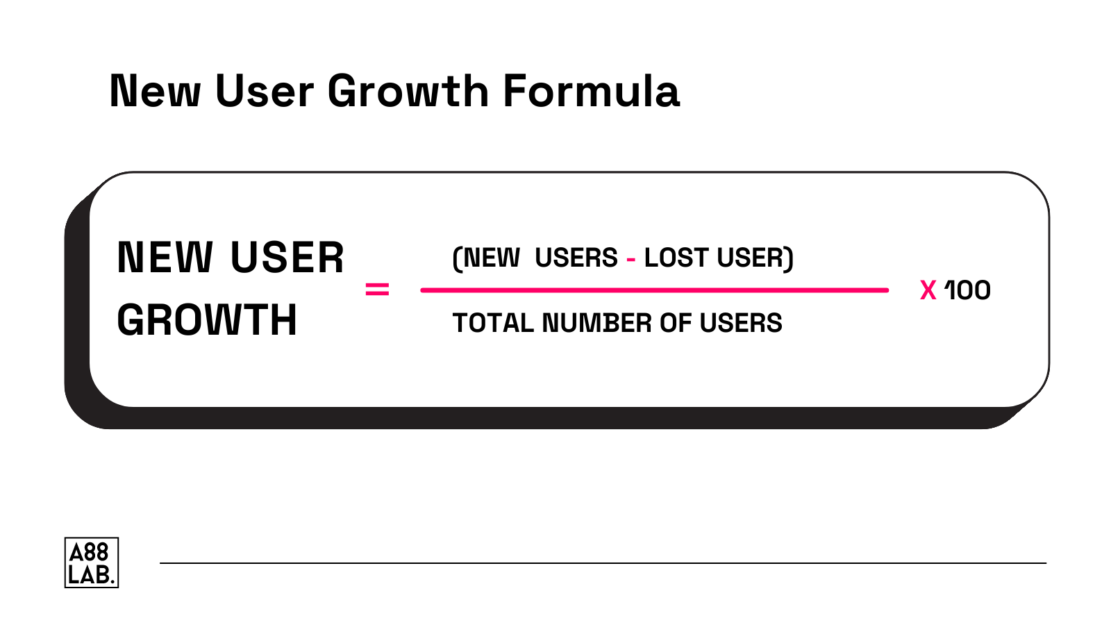 new user growth formula